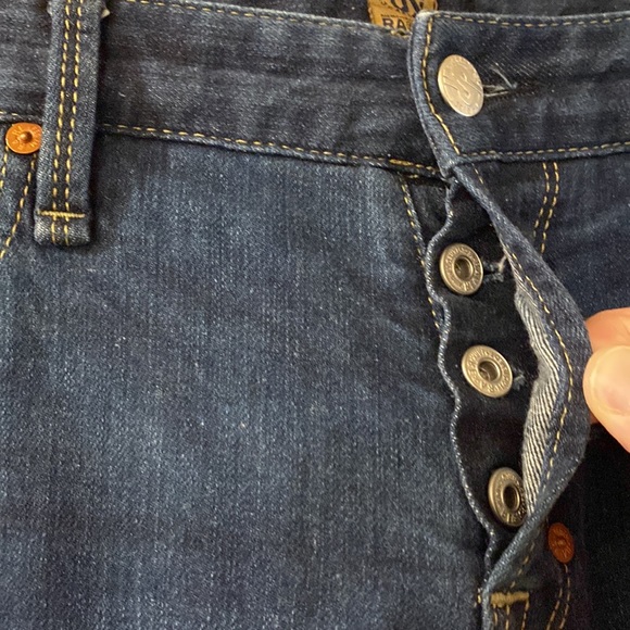 RA-RE Collectors Jeans Rag Recycle Rag Restyle Button Fly Slim Jeans Size 30 - Picture 3 of 14
